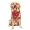 Red Paisley Dog Bandana Scarf Triangle Bibs Pet Accessories Cat