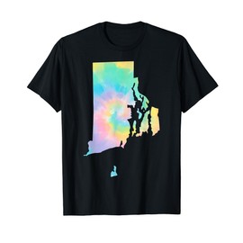 Rhode Island Tie Dye Cute Retro for Rhode Island Residents T-Shirt
