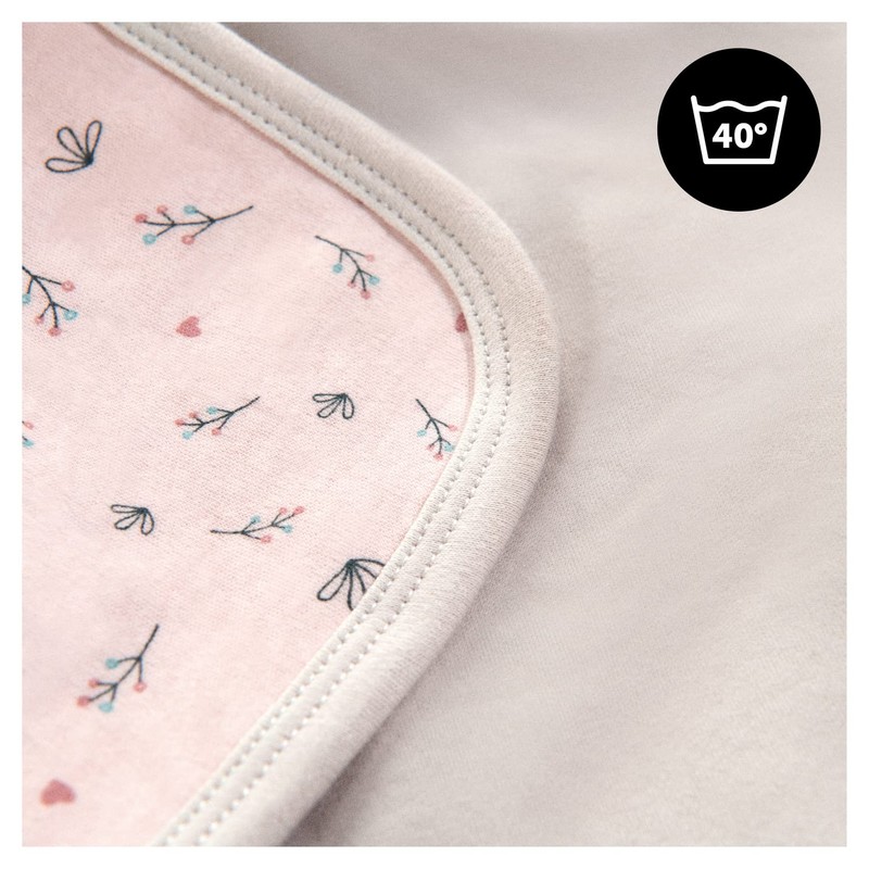 hauck Snuggle N Dream, Beige Bloom - Cotton Baby Blanket