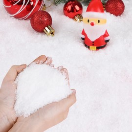 CCINEE Artificial Snow,Christmas Fake Snow Powder Glitter Dry Snowflake for Christmas Village Craft Winter Decoration Party Supply,100g/3.6oz
