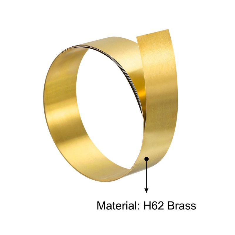 QUARKZMAN Brass Sheet Roll 2000 mm x 20 mm x