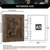 DUROTAN DND Journal/Notebook,Unique 400 Pages A5 Refillable Leather Dragon Journal