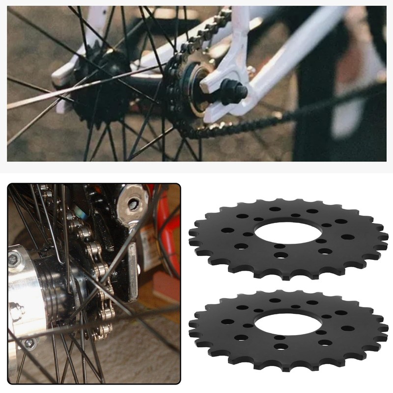eMagTech 2 pieces 25T Bicycle Fixed Sprocket Fixed Gear Brake