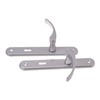Aqbau® Door Handle Set Long Plate Silver Door Handle Door