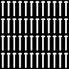 NILLOS Metric Nylon Cross Pan Head Screws, 100 PCS Phillips