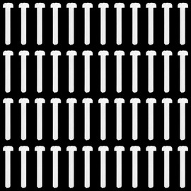 NILLOS Metric Nylon Cross Pan Head Screws, 100 PCS Phillips Round Head Insulated Screws (M3 x 20mm)