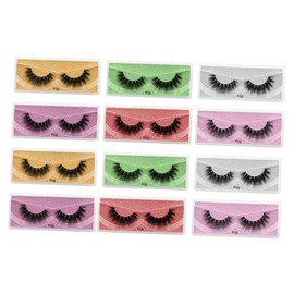 Outanaya 12pairs False Eyelashes Mixed Volume and Curl for Makeup Photography and Parties to Apply Grafting Lashes Colors