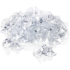 com-four® 100 x Suction Cups with Cable Slot for Fairy Lights and Window Decoration - Strong Window Nubs for Window Attachment for Christmas, Easter, Autumn, New Year's Eve - Suction Cup Holder