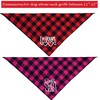 Pack of 2 Dog Bandana Valentines Day - Reversible Buffalo