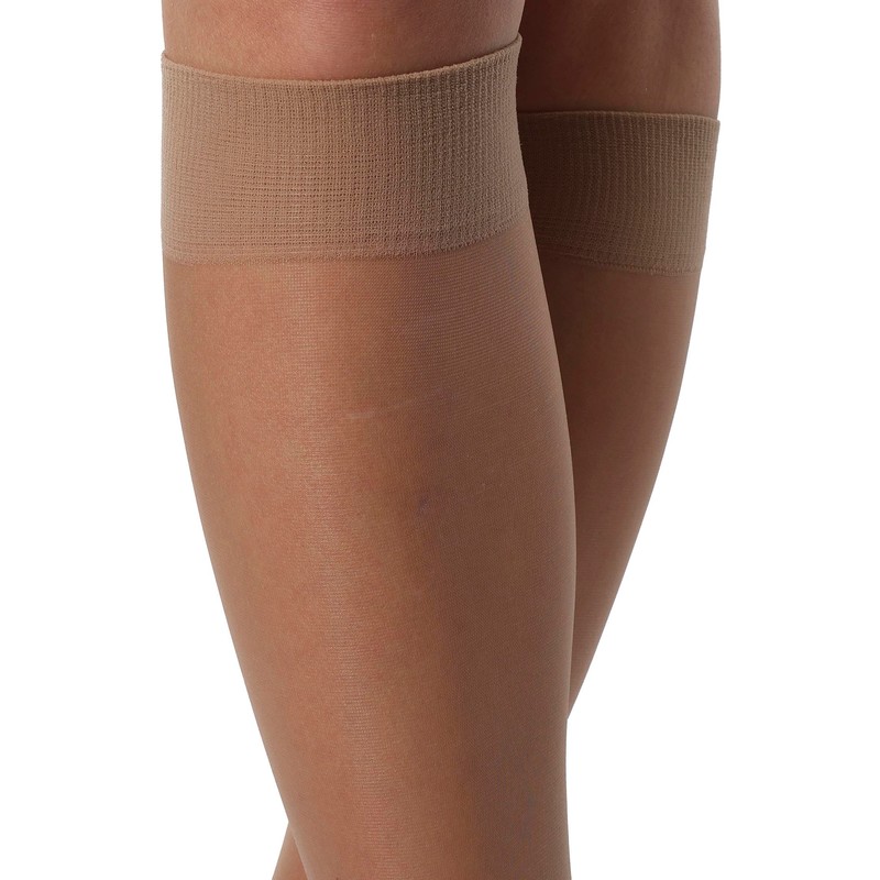MANA MANA Women's Knee Socks - 2 Pairs Transparent Fabric