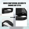 2 Pack Hat Extender, 7 Holes Cap Strap Replacement Adjustable