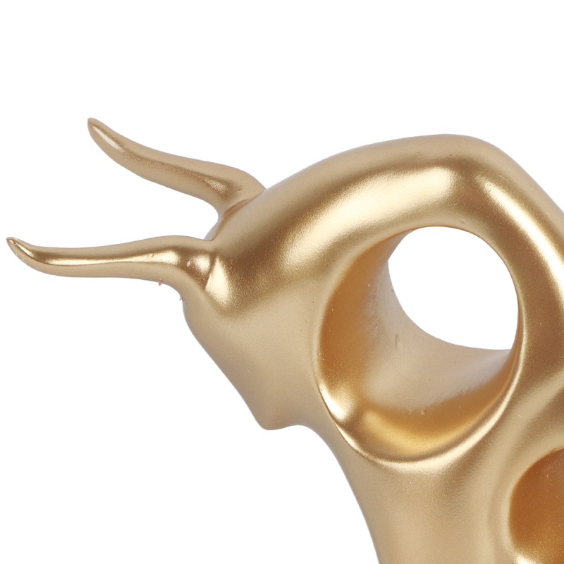 Bull Sculpture Ornaments Exquisite Details Smoother Lines Lucky Home Decorations