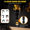 5PCS Countersink Drill Bit Set, Low Friction Depth Stop, 1/8