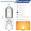 Caldarax 12 Pack G9 25W Halogen Bulbs 230V Dimmable, 2800K