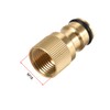 sourcing map Brass Faucet Tap Quick Connector M18 Female Thread