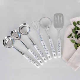 Golden Bell Butterfly Gray Kitchen Utensil 7P / 골든벨 버터플라이 그레이 주방기구 7P