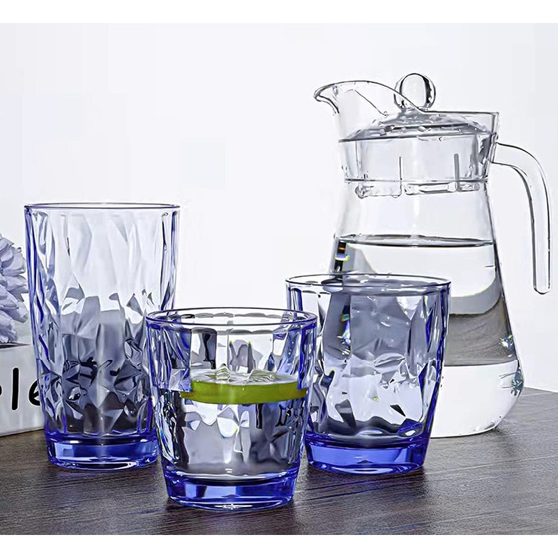 BeNicer Premium - Vasos irrompibles de acrílico aptos para lavaplatos,