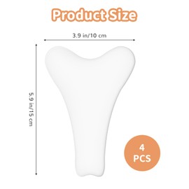 Hoohnnaa 4Pcs Y Shape Concealer for Women Reusable Invisible Self-adhesive Silicone Pad Insert for Bikini Swimsuit Yoga Pants