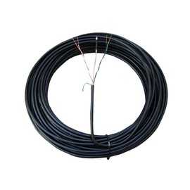 British Cables 5m Coil Drop Wire 10B Overhead Cable CW1411 Black Telephone Voice + Broadband External Cable - Solid Pure Copper - 2 Twisted Pairs 0.5mm Conductor - BT Openreach 'FREE SLEEVES 2A'