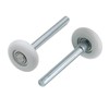 2 Packs 1.8" Nylon Garage Door Roller 4" Stem, Quiet