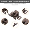 sourcing map 4Pcs Cabinet Latch Double Roller Catches, Lock Stop