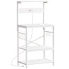 SUPERJARE Kitchen Bakers Rack with Power Outlet, Coffee Bar Table
