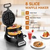 Waffle Maker, Double Belgian Waffle Maker 180°Flip, 1400W Waffle Iron