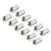 12Pcs Threaded Magnetic Adapter Brass Core Alloy Steel Shell Strong