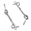 DGHAOP 4pcs Stainless Steel Spring Hook and Eye Safety Latch