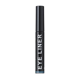 Turquoise liquid eye liner. Stong colour liquid eye liner with a fine brush applicator.