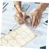 NOLITOY Patchwork Ruler Transparent Quilting Ruler for Accurate Measurement and