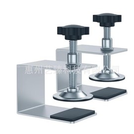 GmeDhc 4 Stücks Schraubklemme Klein, Verstellbarer Tischklemme mit Anti-Rutsch-Pad, c Klemme für Schubladen, Schränke