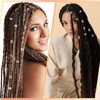 Tyqour Pack of 48 Silver Hair Accessories for Braids Dreadlocks