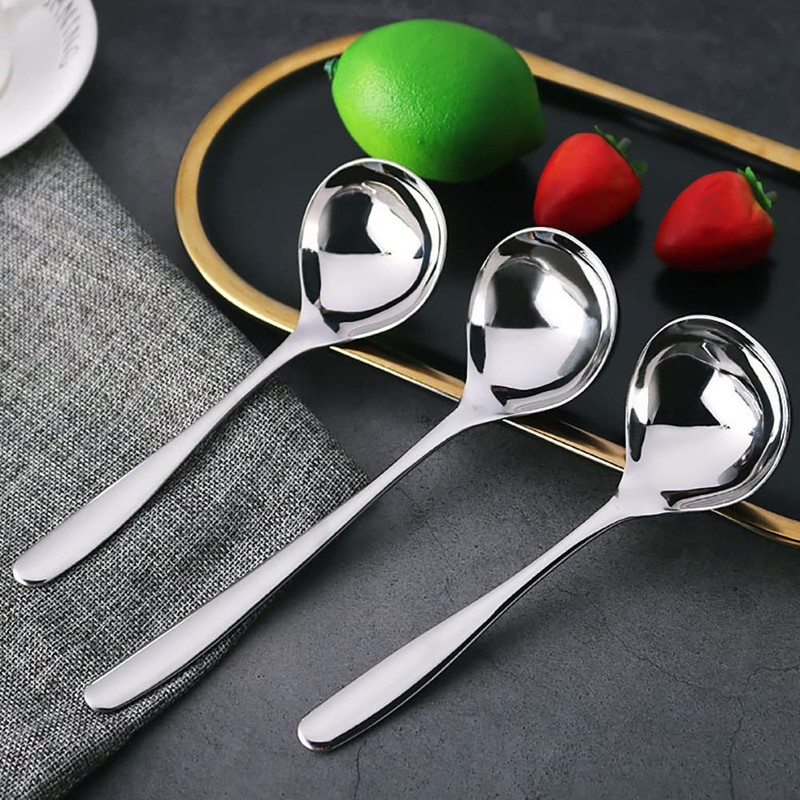 JIHUOO Stainless Steel Soup Ladle Sauce Ladle Small Pouring Spoon