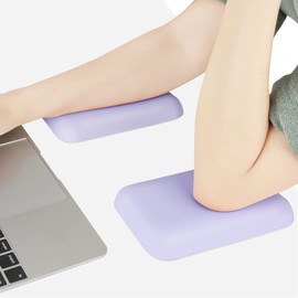 Leolee Elbow Rest Pads for Desk, Purple Ergonomic Wrist Rest Pad Arm Rest Pads with Memory Foam & Non-Slip Base, Armrest Cushion Support Pad Relieve Elbow and Wrist Pain for Computer, Office, 2 Packs