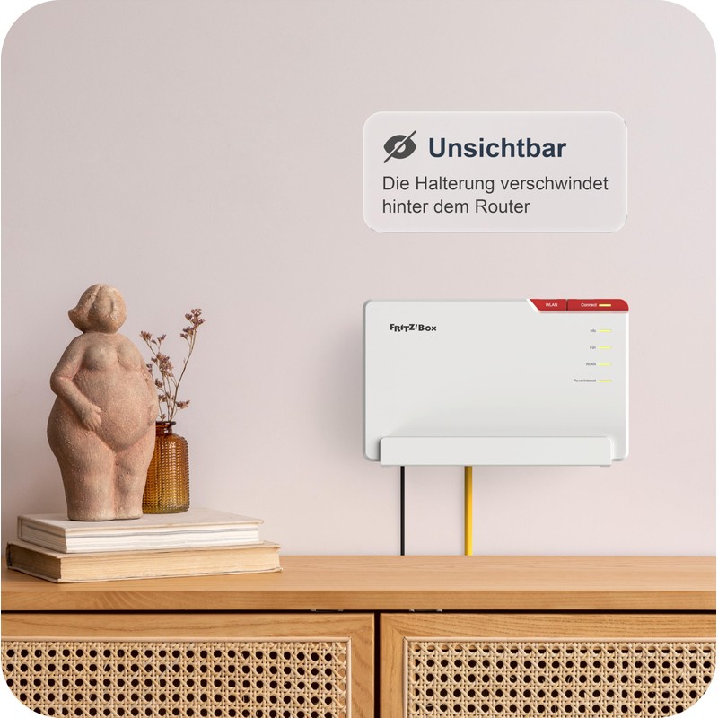 Fritzbox 5690 Pro Wall Mount | Stainless Steel Router Wall
