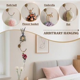 Hand Towel Holder for Bathroom with Vintage Wall Mounted Candle Holder, Rustproof Anti-Corrosion Alloy Unique Gold Towel Hook, Sturdy Coat Hanger for Vintage Kitchen Bathroom Decor and Accessories