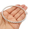 The Mexican Collection Large Hallmarked Solid 925 Sterling Silver Twisted