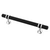 Alzassbg 10 Pack Matt Black and Silver Cabinet Pulls, 5