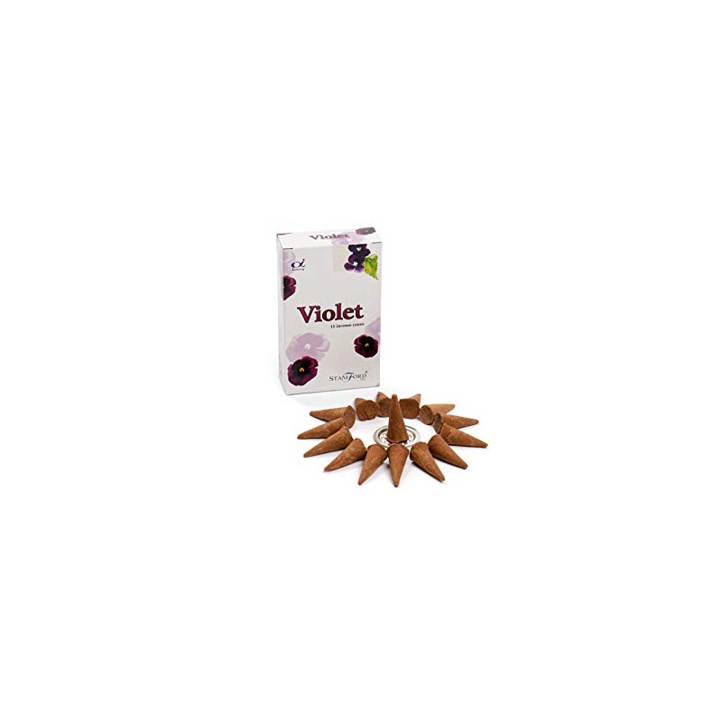 Stamford Violet Incense Cones, 15 Cones x 12 Packs