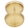 2 Tier Fruit Tray Gold Elegant Large Capacity Decorative Multi