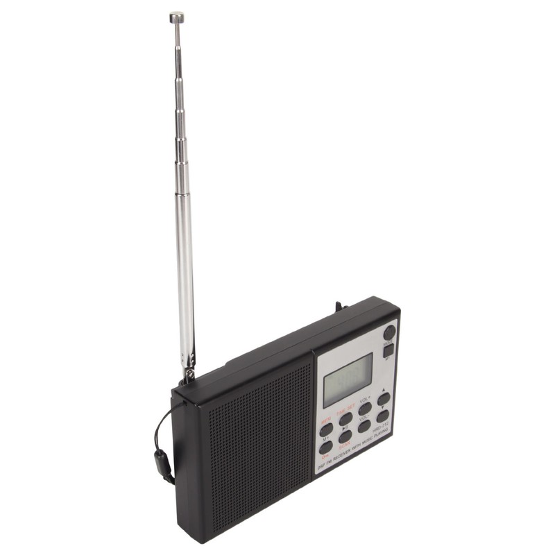 Digital Radio Bluetooth MP3 Player Rechargeable Supports Memory Card DSP