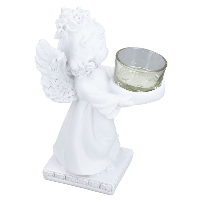Angel Candle Holder Retro Cute Romantic Decorative Figurine Tealight Holder