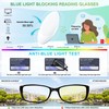Madison Avenue 2 Pack Classic Blue Light Blocking Reading Glasses