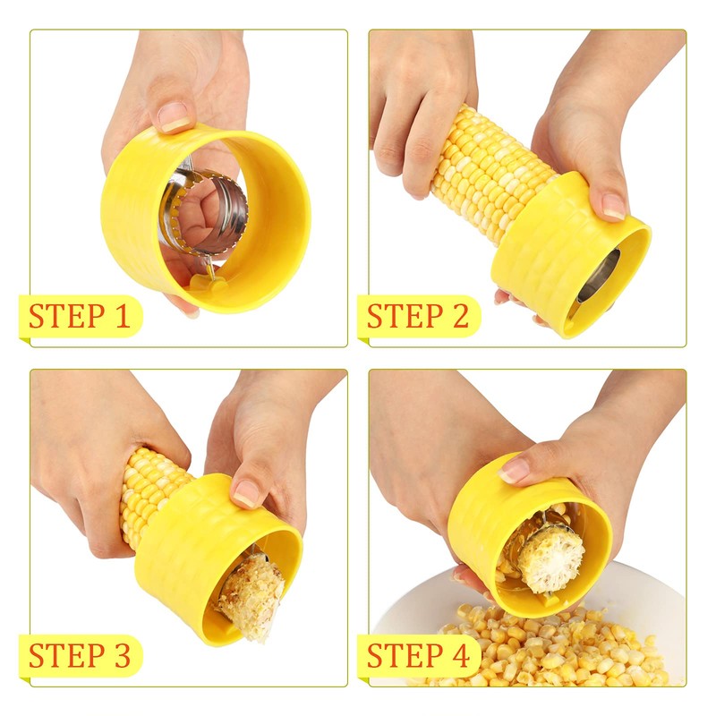 13 Pieces Corn Peeler Cob Corn Remover Corn Zipper Corn
