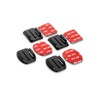 Hama Supporto adesivo per Action Cams, piatto e curvo, 4