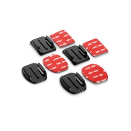 Hama Supporto adesivo per Action Cams, piatto e curvo, 4 pezzi, con cuscinetti adesivi