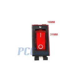 PCC Red Illuminated Light Boat Rocker 15A-125V 10A-250V ATV QUAD Switch 3 Pin I SW00