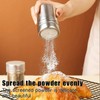 Set of 2 powdered sugar shakers, powdered sugar mill, cocoa