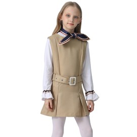 Halloween Costume for Girls Ghost Dress up Child Deluxe Cosplay Outfits (Small(3-5 Years))